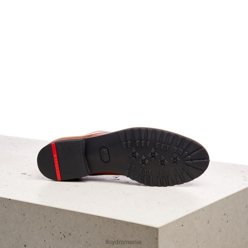 pantofi LLOYD jumătate pantofi din piele din dantelă maro femei 682601057