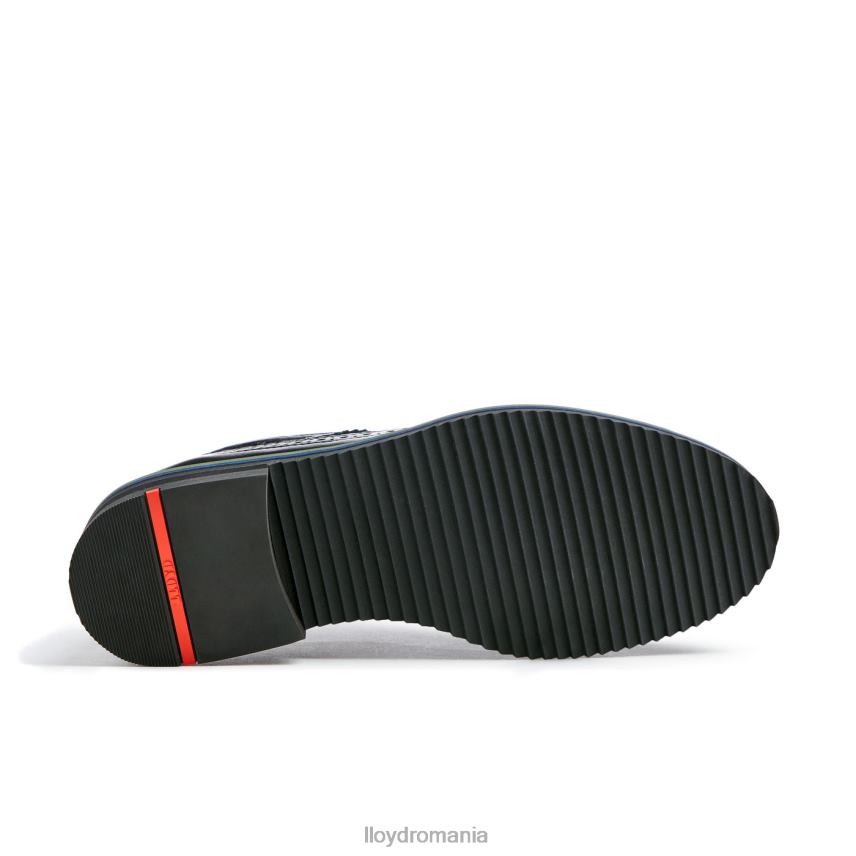 pantofi LLOYD jumătate pantofi din piele din dantelă negru femei 682601031