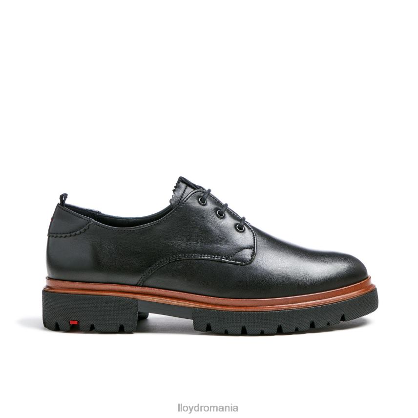 pantofi LLOYD jumătate pantofi din piele din dantelă negru femei 682601049
