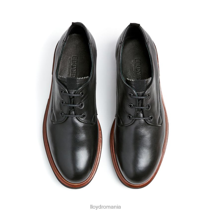 pantofi LLOYD jumătate pantofi din piele din dantelă negru femei 682601049