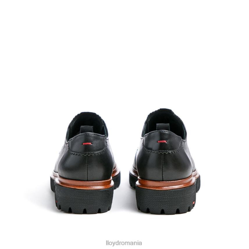 pantofi LLOYD jumătate pantofi din piele din dantelă negru femei 682601049