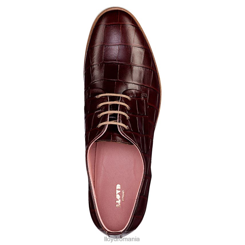 pantofi LLOYD jumătăți de pantofi din dantelă din piele maro femei 682601091