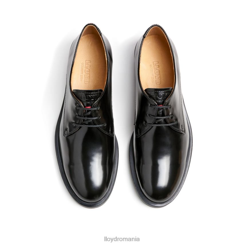 pantofi LLOYD jumătăți de pantofi din dantelă din piele negru femei 682601022