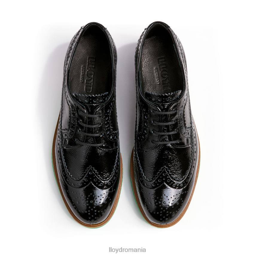 pantofi LLOYD jumătăți de pantofi din dantelă din piele negru femei 682601068