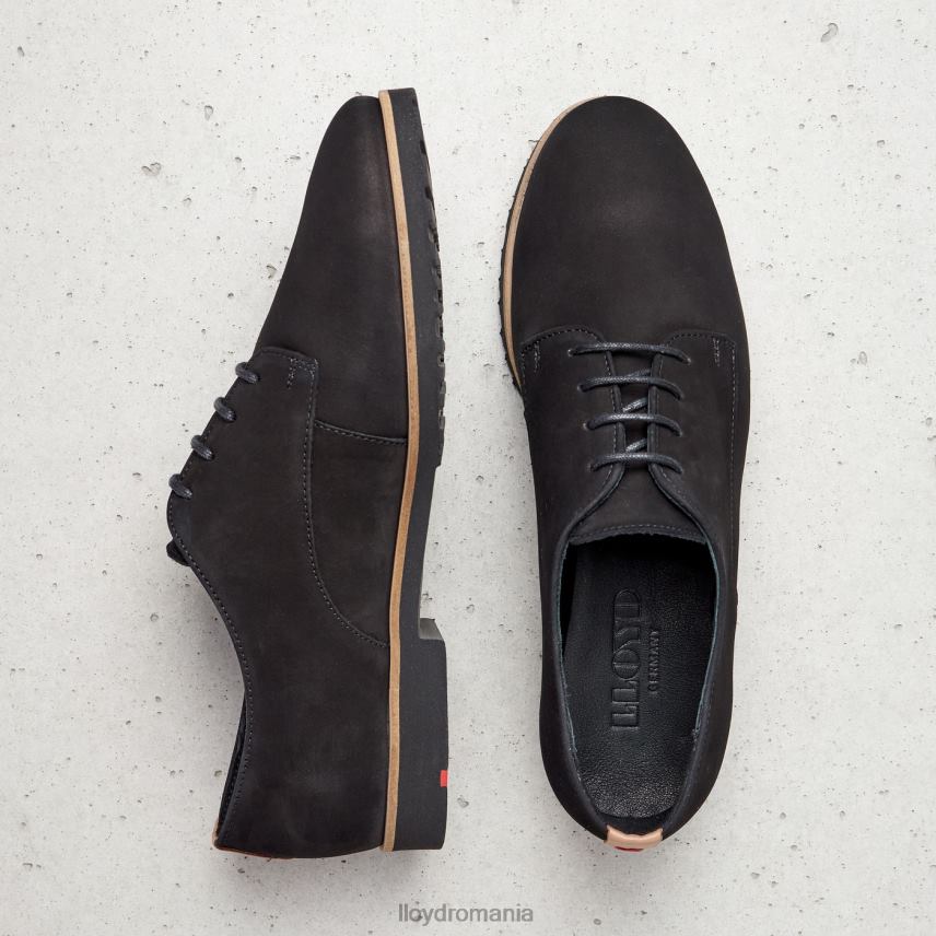 pantofi LLOYD jumătăți de pantofi din dantelă din piele negru femei 682601071