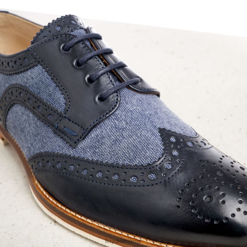 pantofi LLOYD jumătăți de pantofi din dantelă din piele netedă albastru femei 682601086