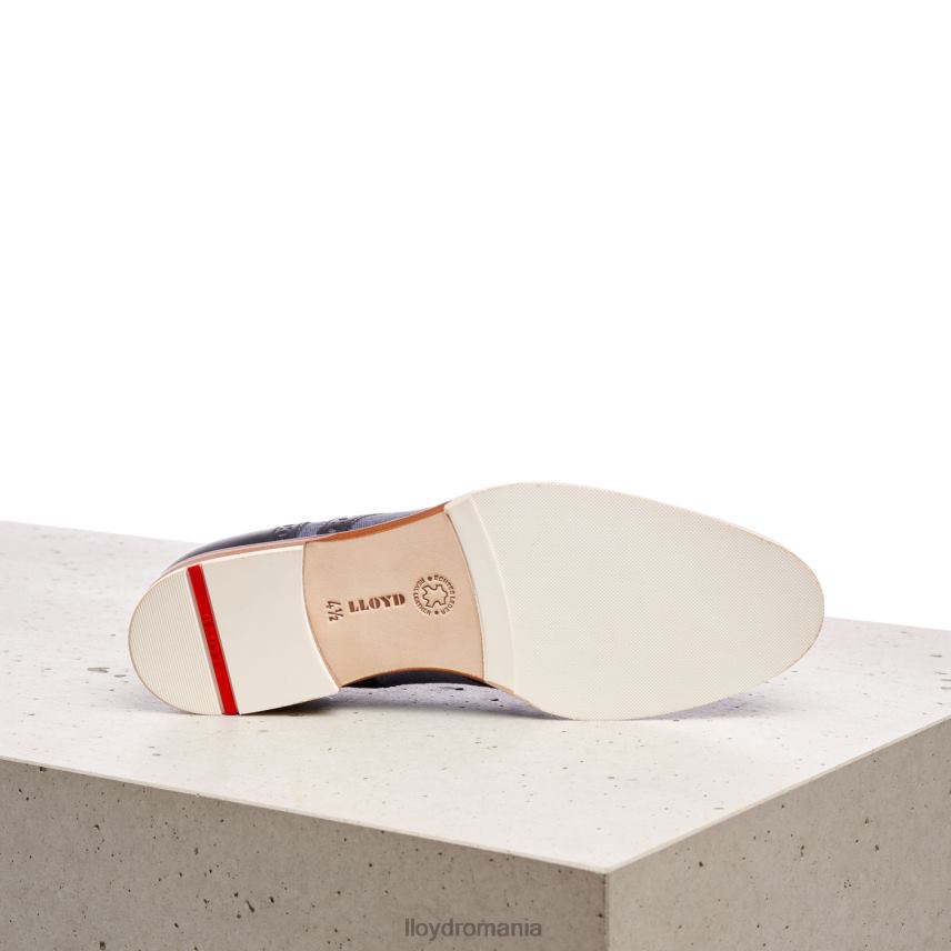 pantofi LLOYD jumătăți de pantofi din dantelă din piele netedă albastru femei 682601086