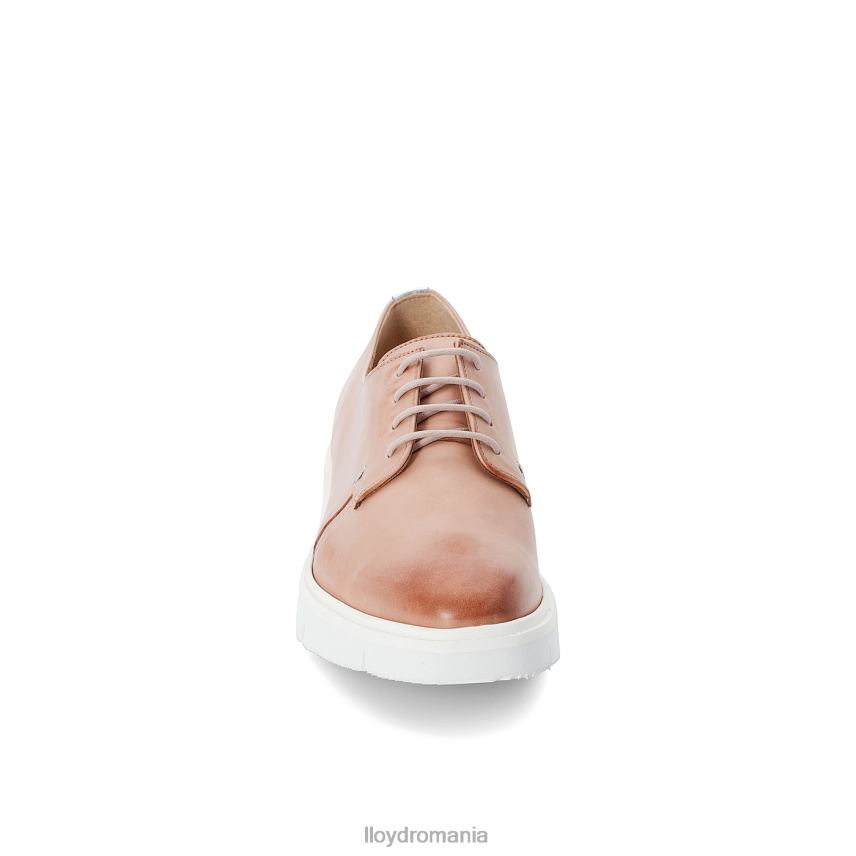 pantofi LLOYD jumătăți de pantofi din dantelă din piele netedă bej femei 682601180
