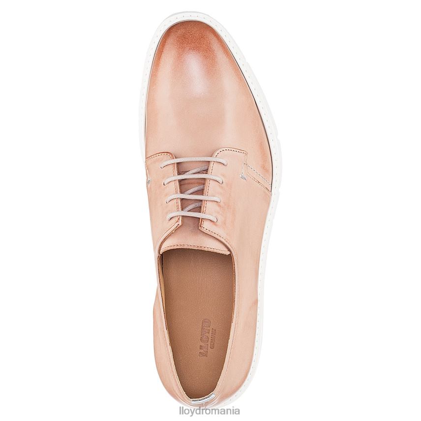 pantofi LLOYD jumătăți de pantofi din dantelă din piele netedă bej femei 682601180