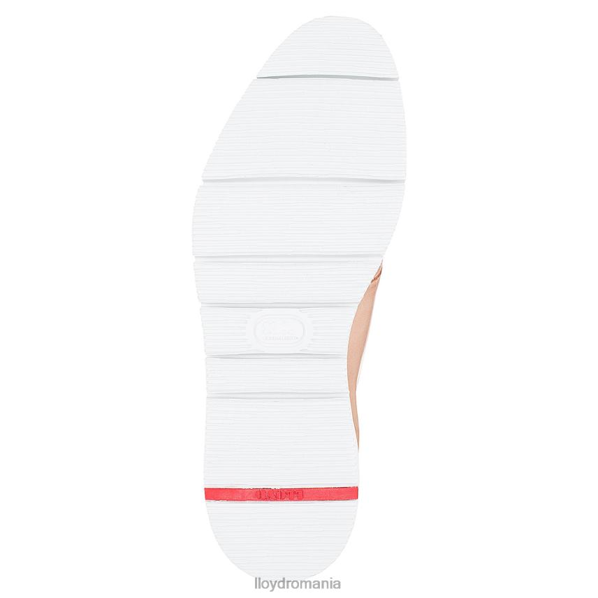 pantofi LLOYD jumătăți de pantofi din dantelă din piele netedă bej femei 682601180