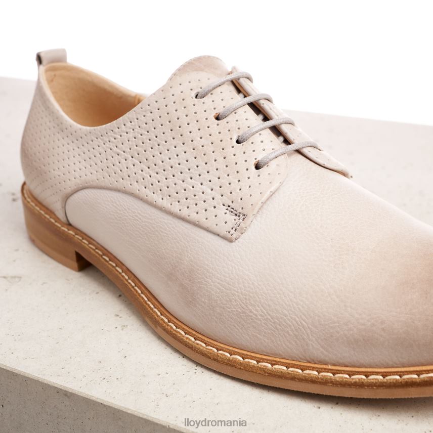 pantofi LLOYD jumătăți de pantofi din dantelă din piele netedă gri femei 682601190