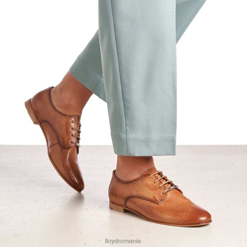 pantofi LLOYD jumătăți de pantofi din dantelă din piele netedă maro femei 682601067