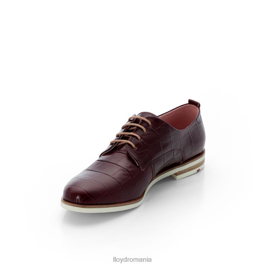 pantofi LLOYD jumătăți de pantofi din dantelă din piele roșu femei 682601092