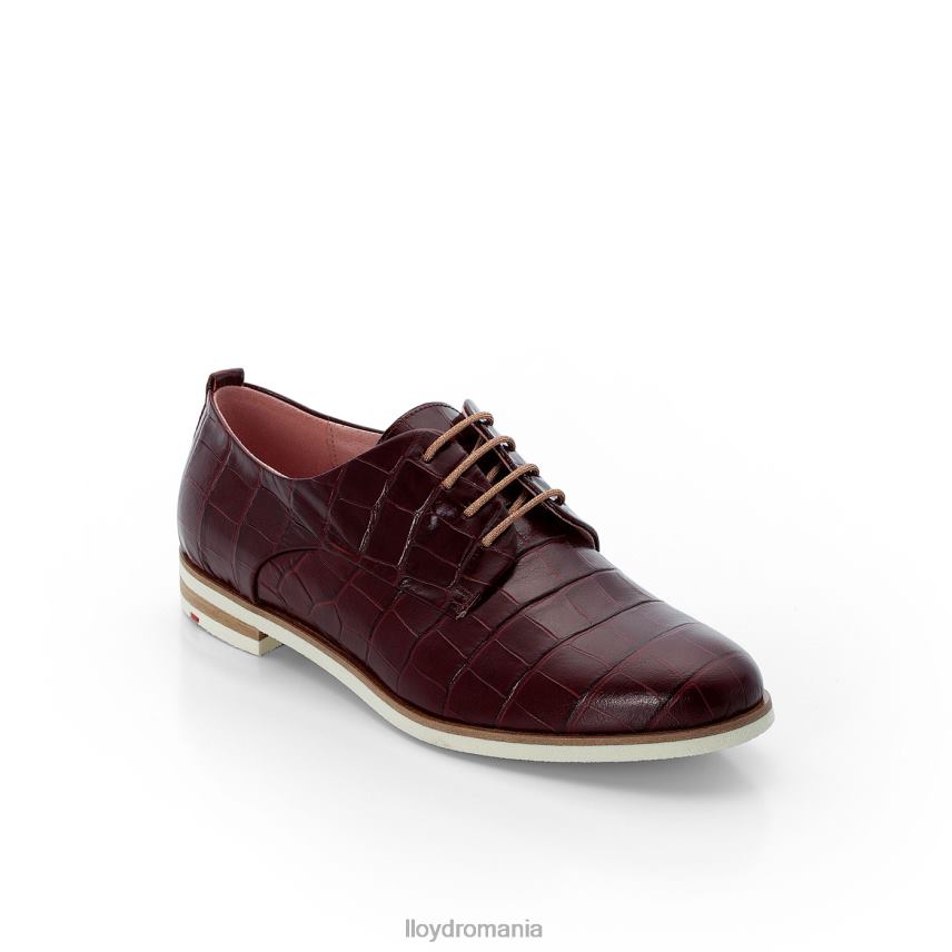 pantofi LLOYD jumătăți de pantofi din dantelă din piele roșu femei 682601092