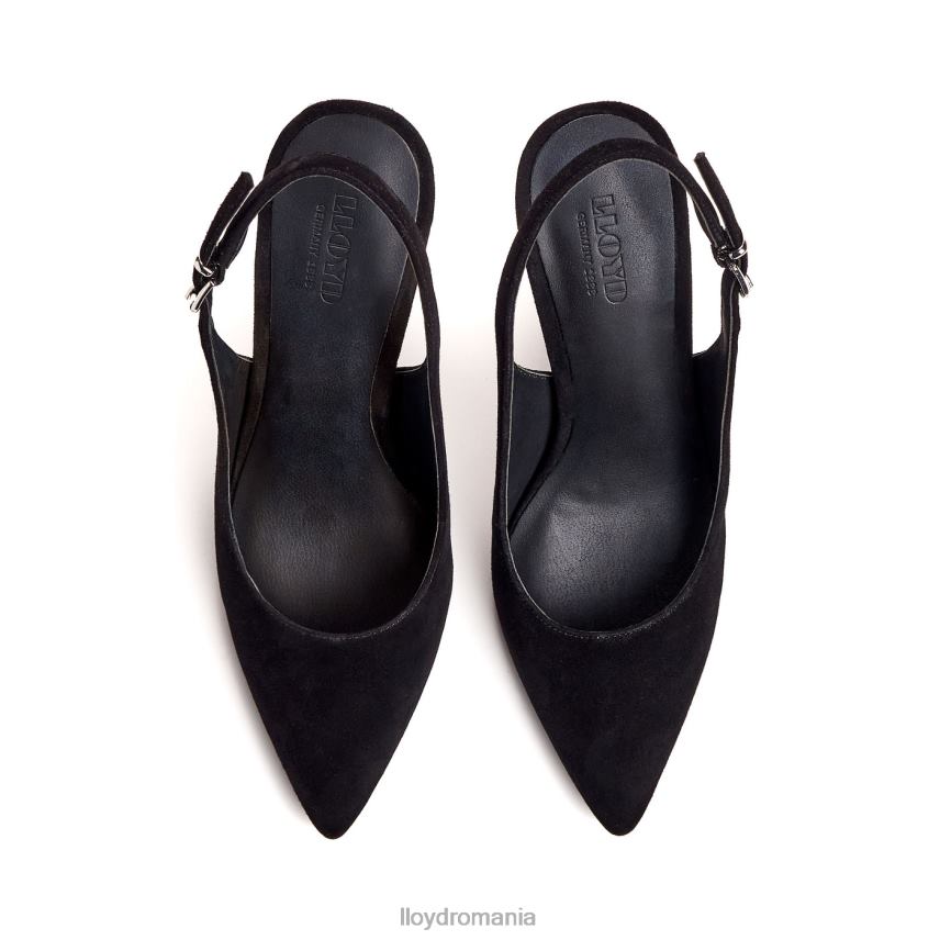 pantofi LLOYD pantofi din piele aspra negru femei 682601012