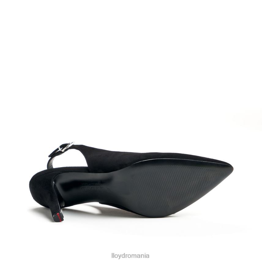 pantofi LLOYD pantofi din piele aspra negru femei 682601012