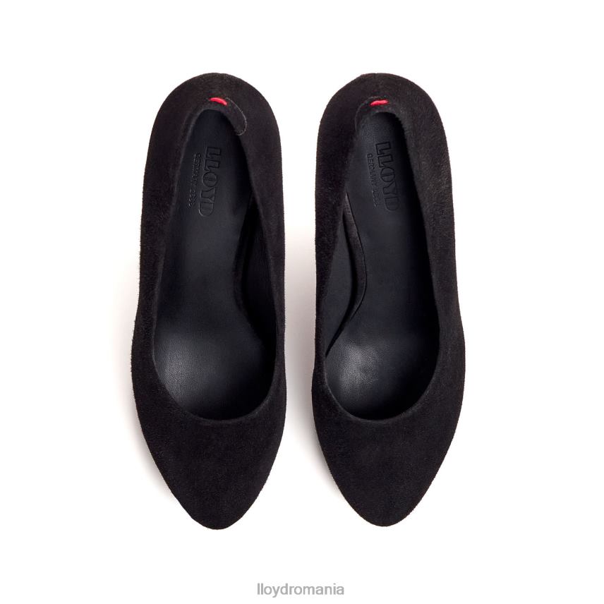 pantofi LLOYD pantofi din piele aspra negru femei 682601016