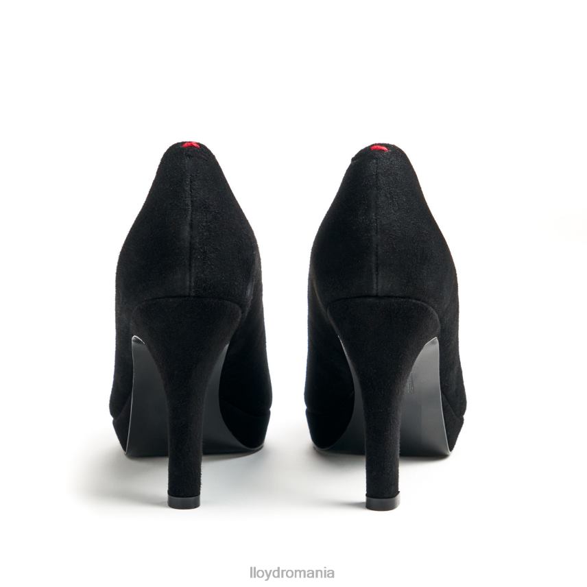 pantofi LLOYD pantofi din piele aspra negru femei 682601016