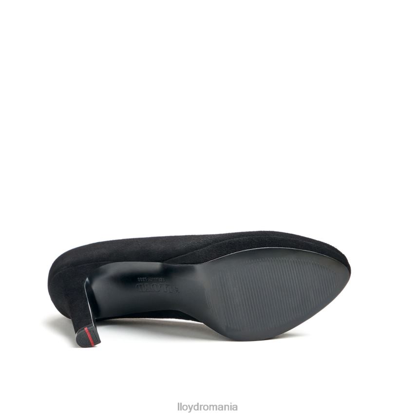 pantofi LLOYD pantofi din piele aspra negru femei 682601016