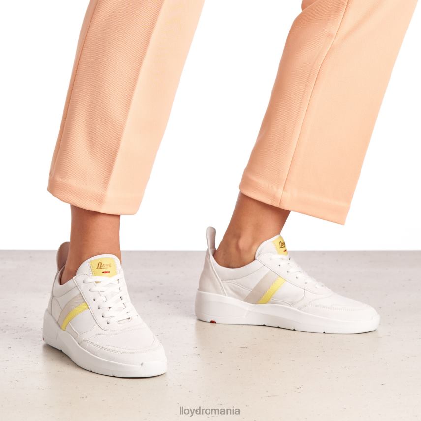 pantofi LLOYD pantofi sport din piele netedă alb femei 68260808