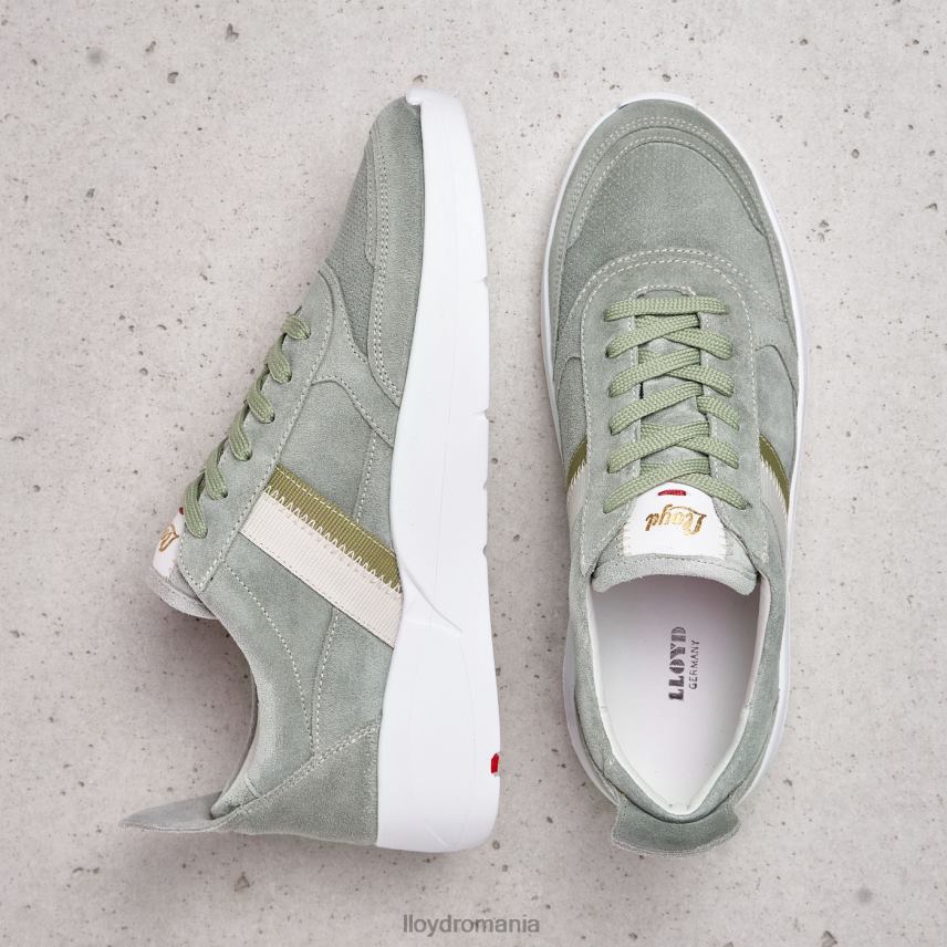 pantofi LLOYD pantofi sport din piele netedă verde femei 68260809