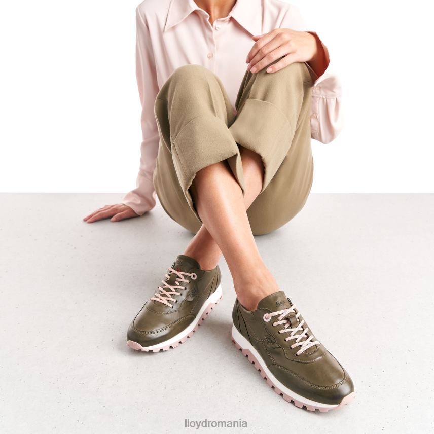 pantofi LLOYD pantofi sport jos din piele verde femei 68260801