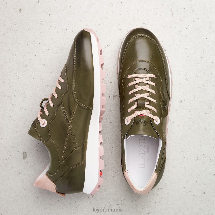 pantofi LLOYD pantofi sport jos din piele verde femei 68260801