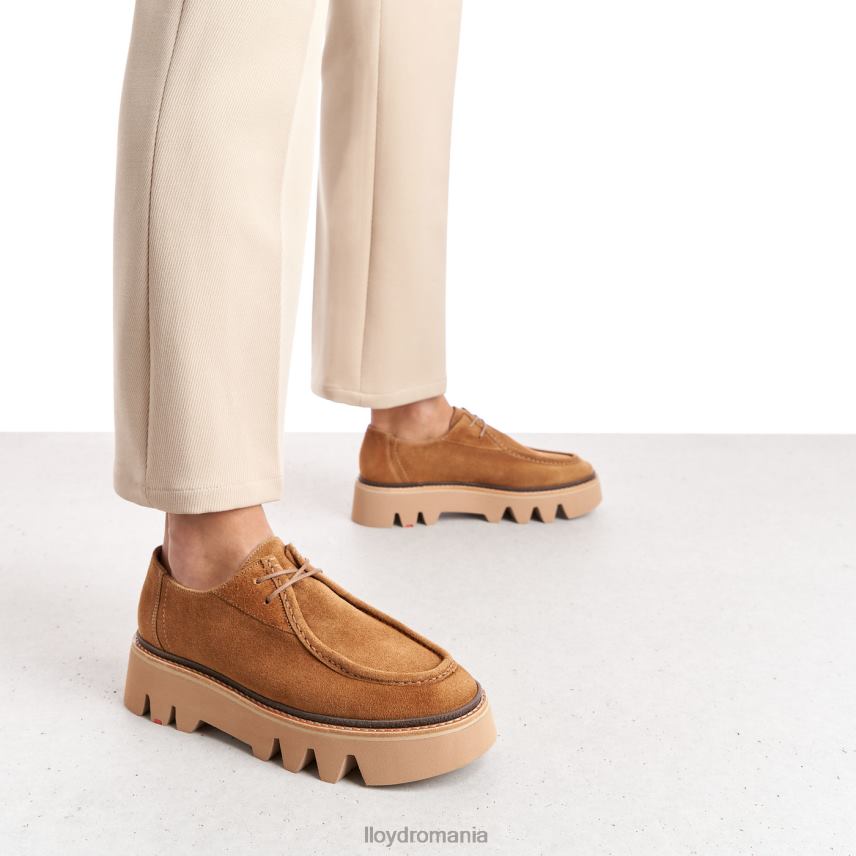 pantofi LLOYD papuc cu siret maro femei 682601038