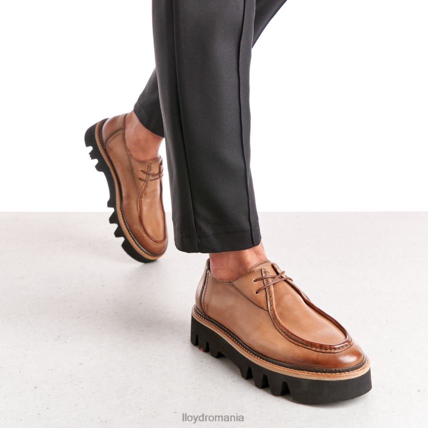 pantofi LLOYD papuc cu siret maro femei 682601358