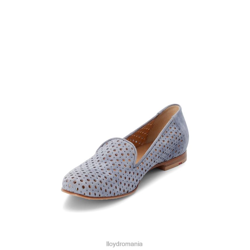 pantofi LLOYD papuc de piele intoarsa albastru femei 682601151