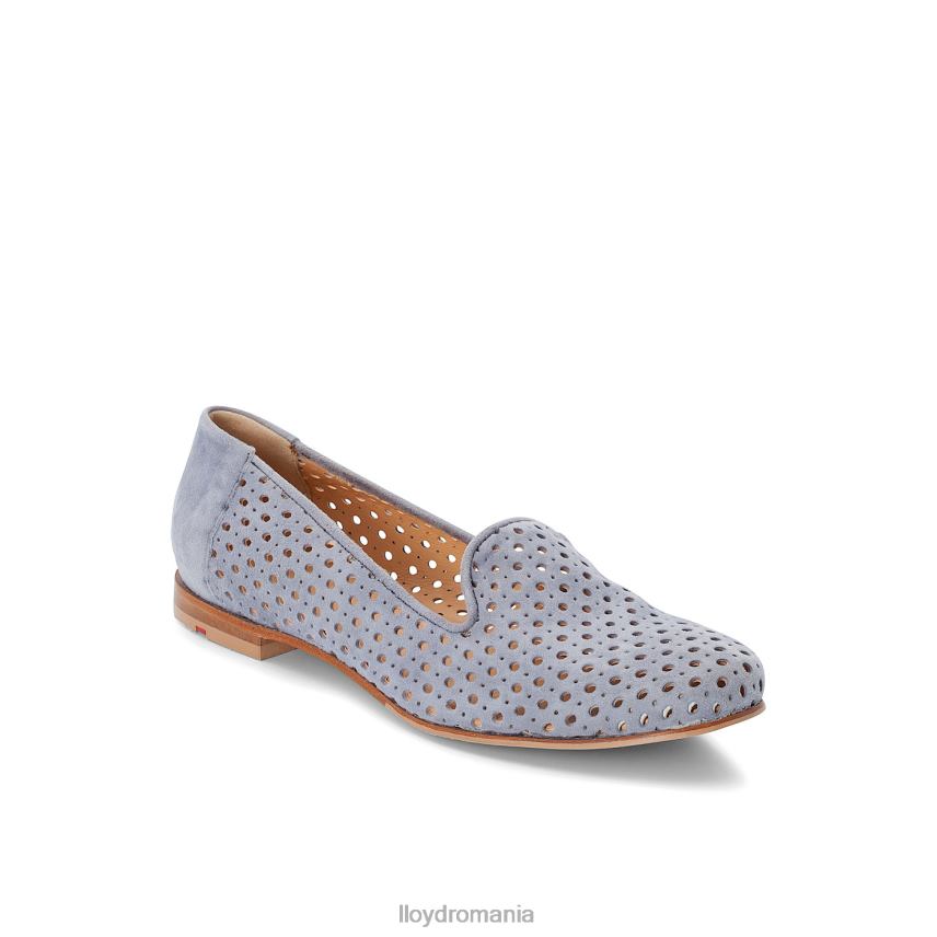 pantofi LLOYD papuc de piele intoarsa albastru femei 682601151