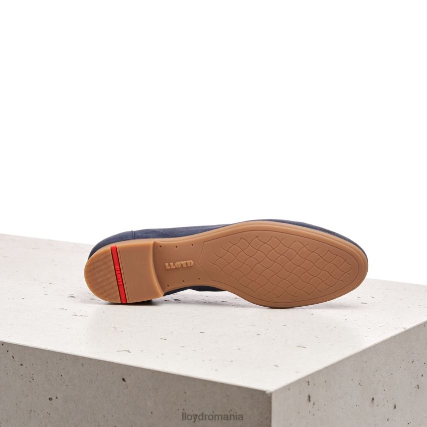 pantofi LLOYD papuc de piele intoarsa albastru femei 682601152