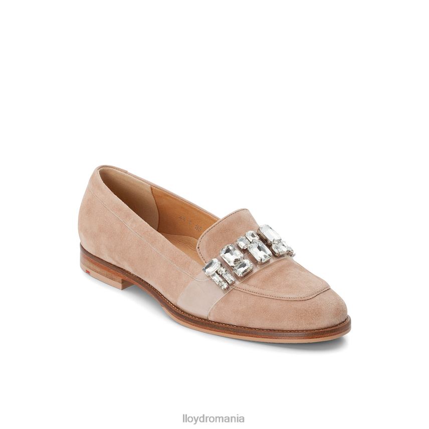 pantofi LLOYD papuc de piele intoarsa bej femei 682601139