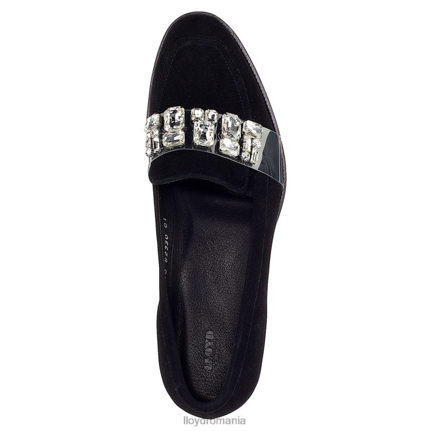 pantofi LLOYD papuc de piele intoarsa negru femei 682601138