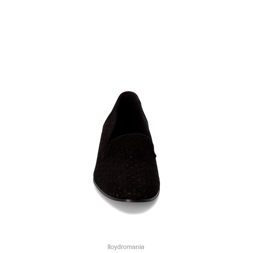 pantofi LLOYD papuc de piele intoarsa negru femei 682601145