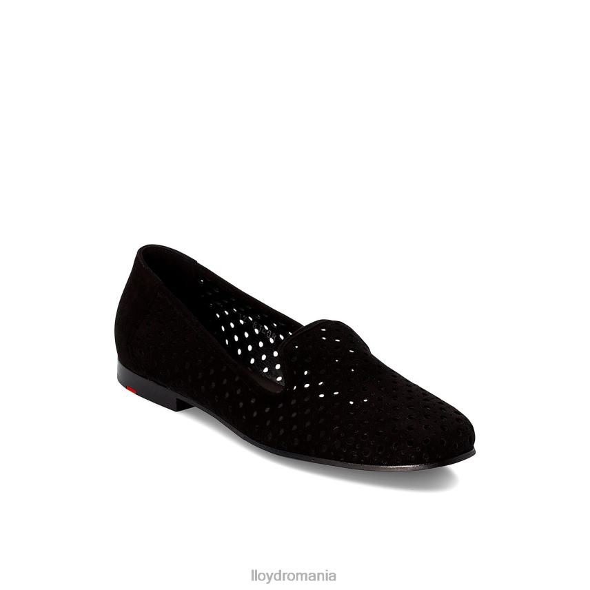 pantofi LLOYD papuc de piele intoarsa negru femei 682601145