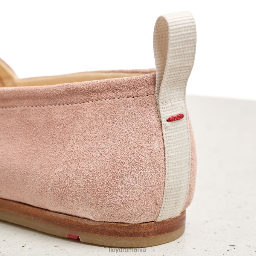 pantofi LLOYD papuc de piele intoarsa roz femei 682601124