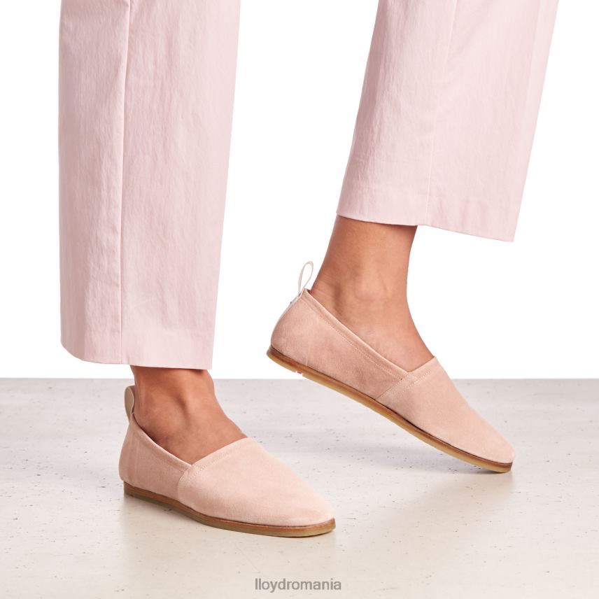 pantofi LLOYD papuc de piele intoarsa roz femei 682601124