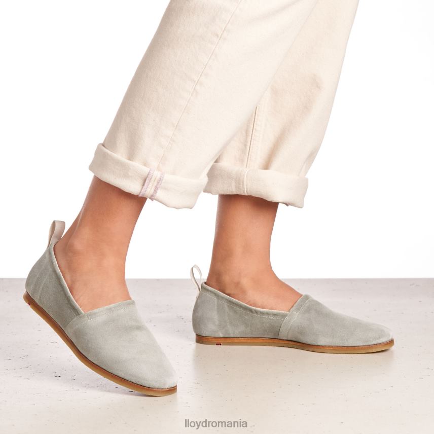 pantofi LLOYD papuc de piele intoarsa verde femei 682601125