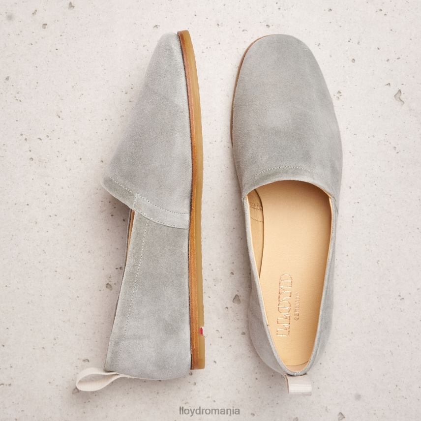 pantofi LLOYD papuc de piele intoarsa verde femei 682601125