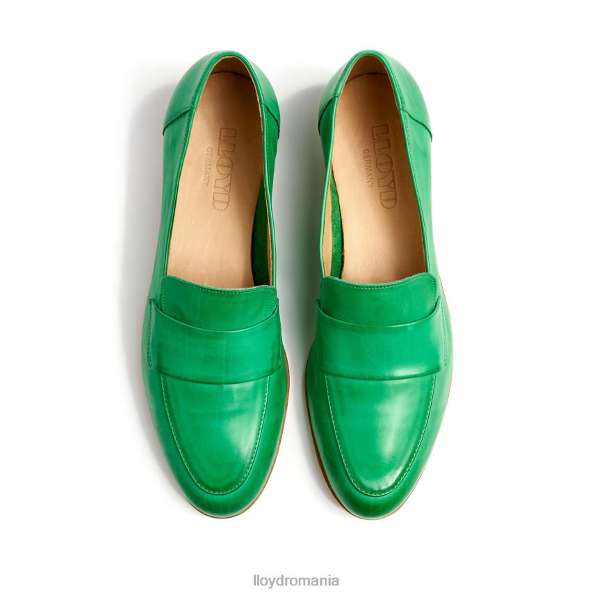 pantofi LLOYD papuc de piele verde femei 682601120