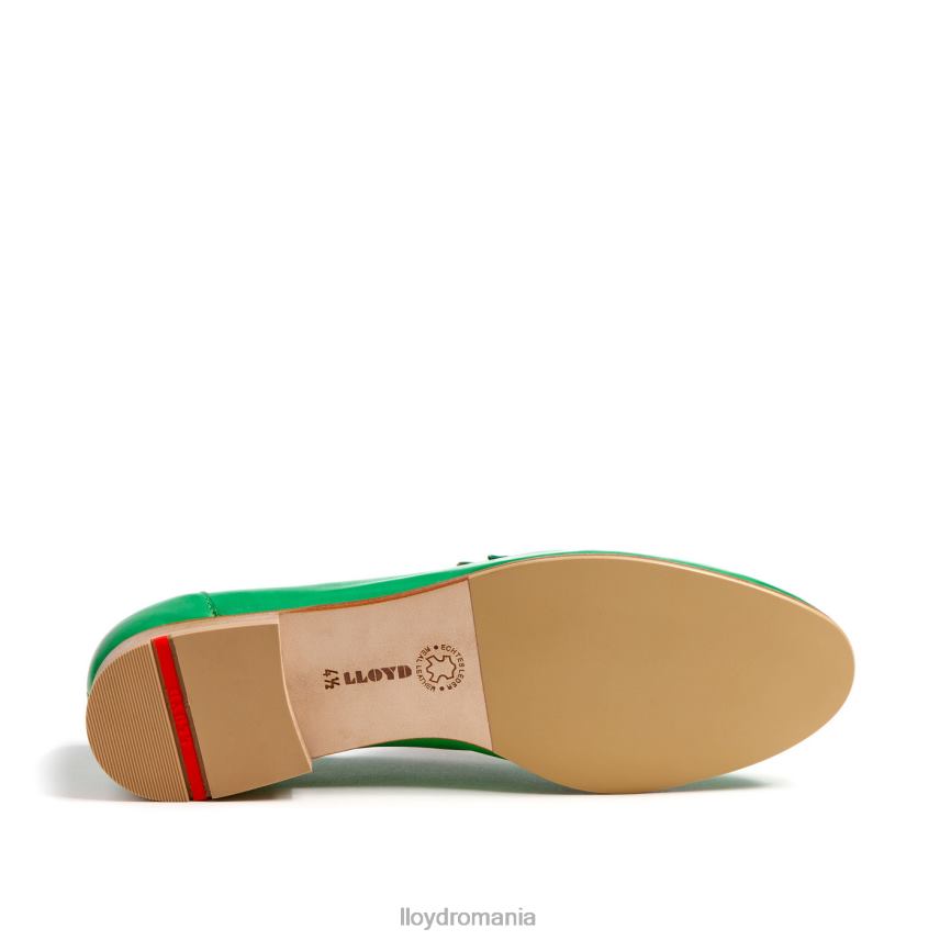 pantofi LLOYD papuc de piele verde femei 682601120