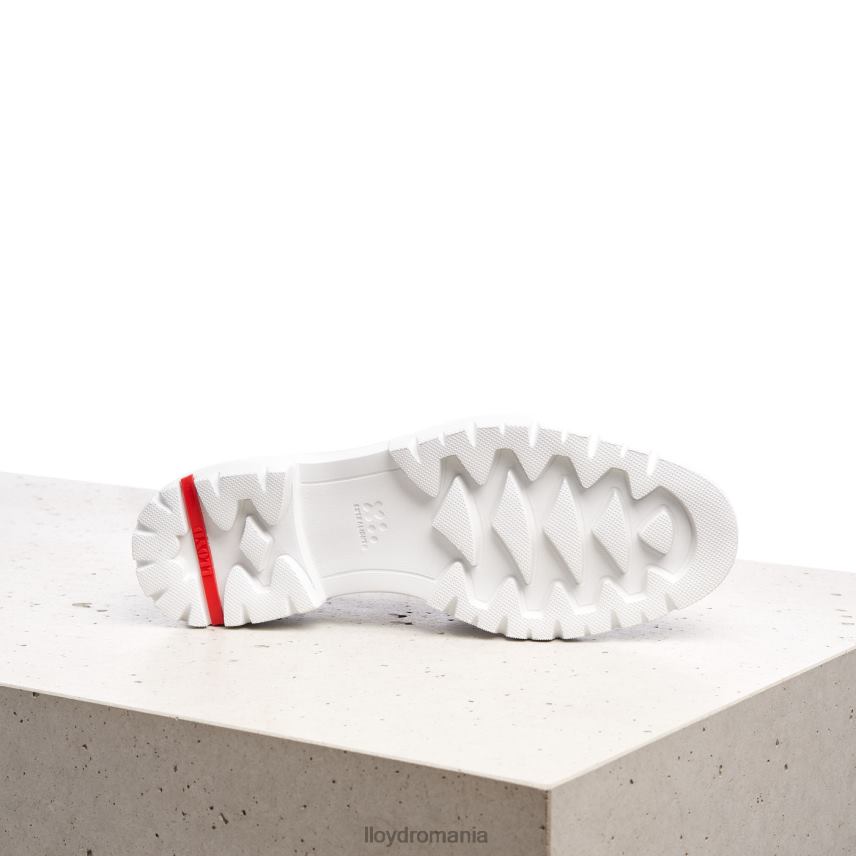 pantofi LLOYD papuc de slip-on din piele netedă alb femei 682601011