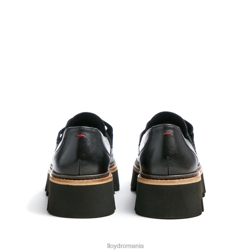 pantofi LLOYD papuc de slip-on din piele netedă negru femei 682601018
