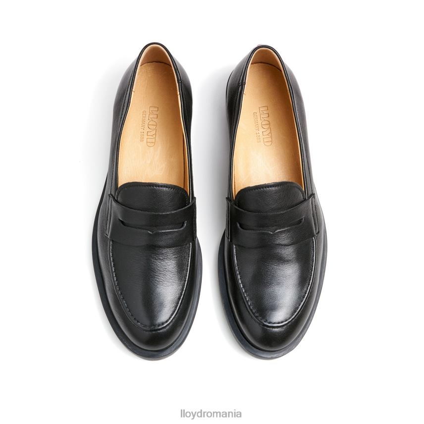 pantofi LLOYD papuc de slip-on din piele netedă negru femei 682601025