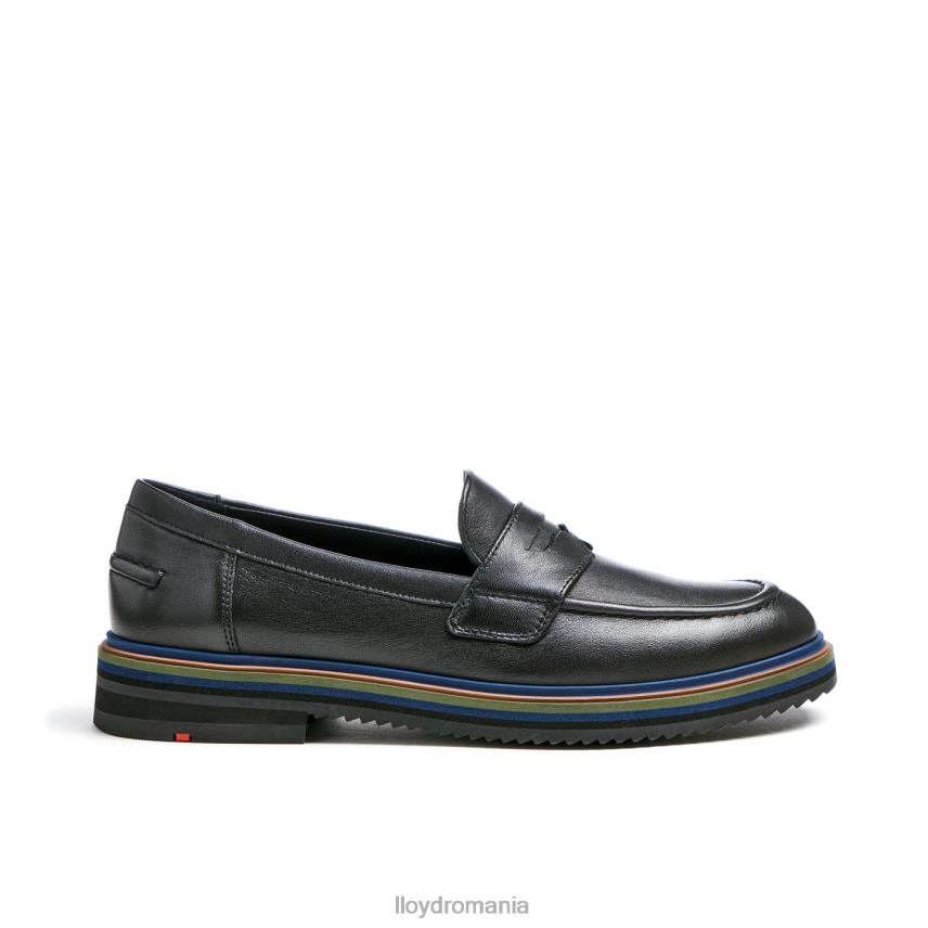 pantofi LLOYD papuc de slip-on din piele netedă negru femei 682601046