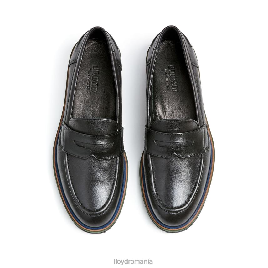 pantofi LLOYD papuc de slip-on din piele netedă negru femei 682601046