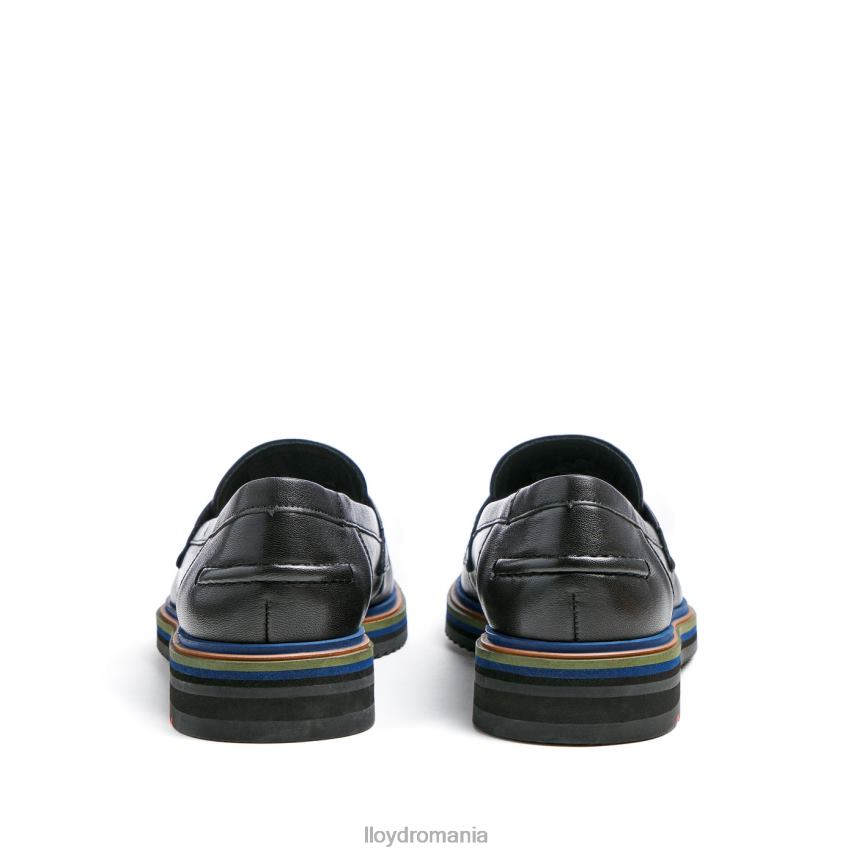 pantofi LLOYD papuc de slip-on din piele netedă negru femei 682601046