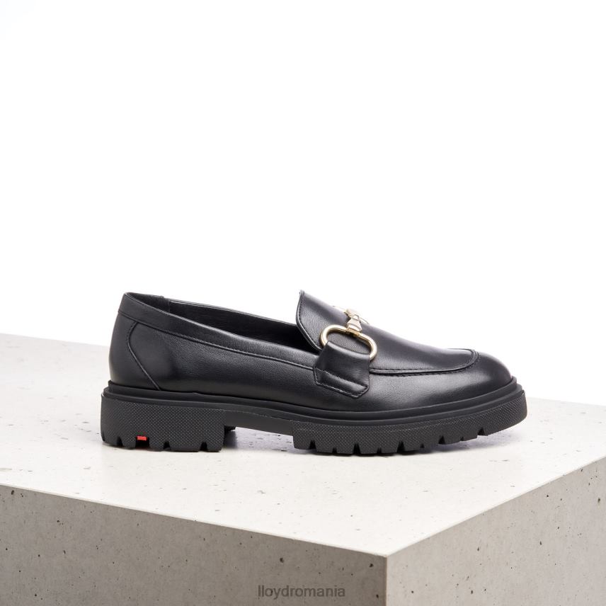pantofi LLOYD papuc de slip-on din piele netedă negru femei 682601357