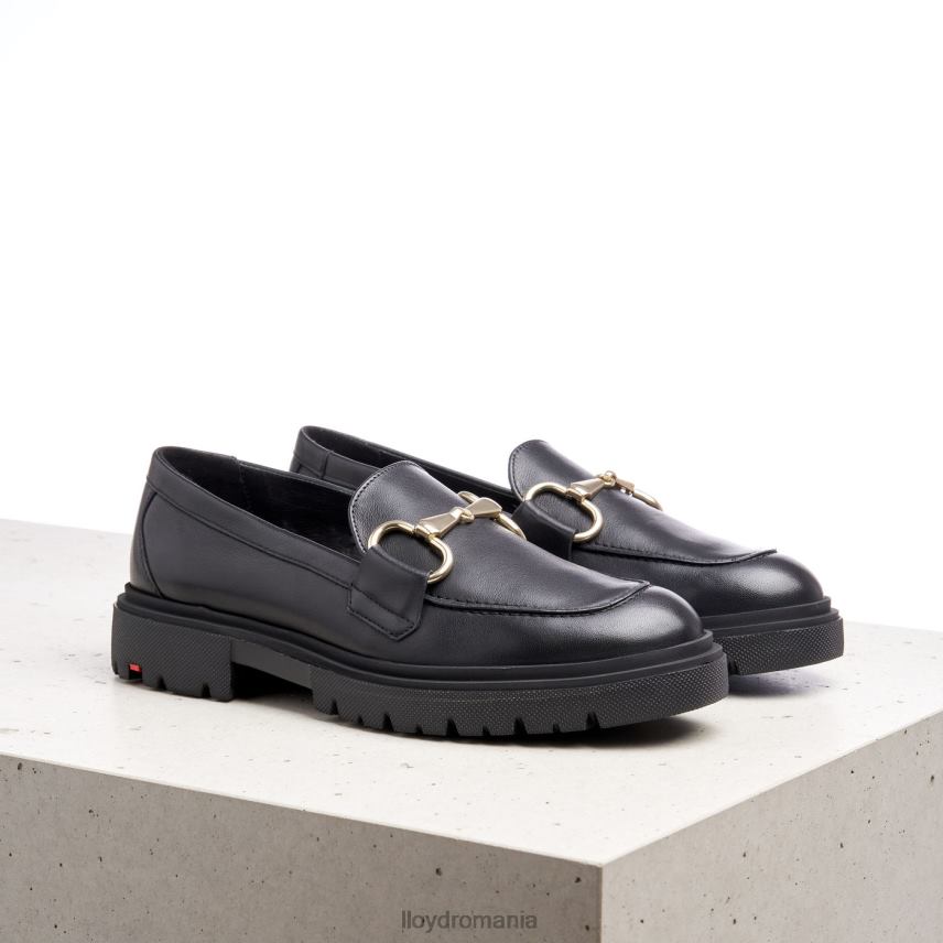 pantofi LLOYD papuc de slip-on din piele netedă negru femei 682601357